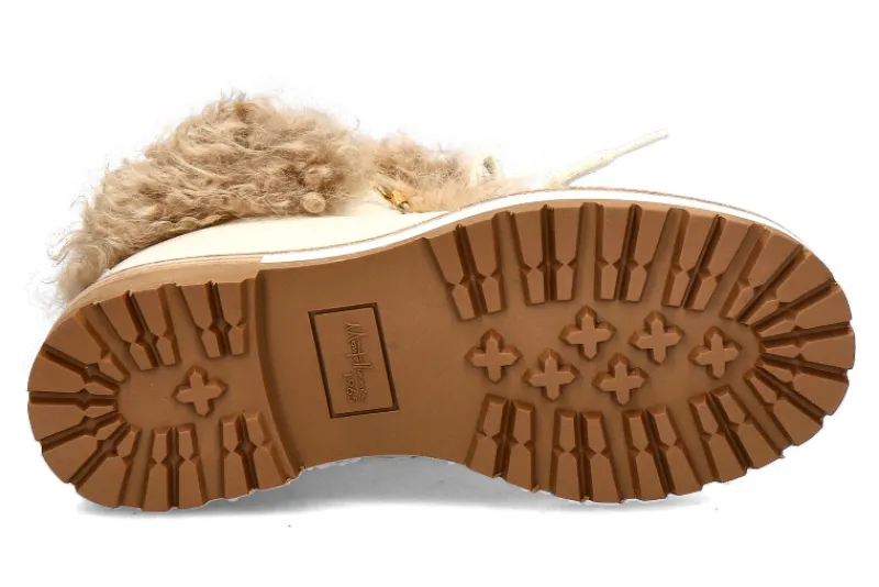 Damen Montelliana Schnürstiefelette gefüttert CLARA OFFWHITE