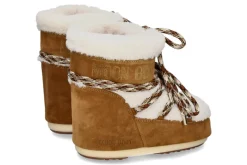 Damen Moon Boot Bootie ICON LOW SHEARLING SUEDE- whisky/offwhite