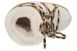 Damen Moon Boot Bootie ICON LOW SHEARLING SUEDE- whisky/offwhite