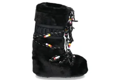 Damen Moon Boot Boots ICON FAUX FUR BEADS- black/schwarz
