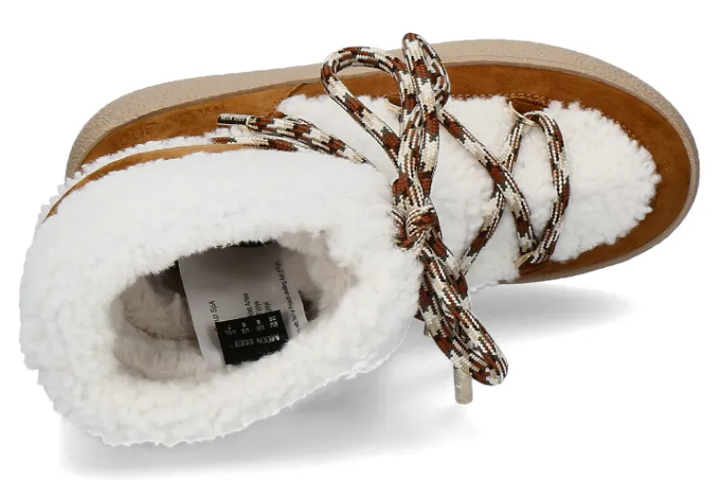 Damen Moon Boot Snowboot gefüttert LTRACK SHEARLING- whiskey/off white