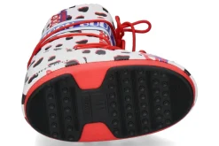 Damen Moon Boot Snowboot RETROBIKER DALMATIAN- white/ red