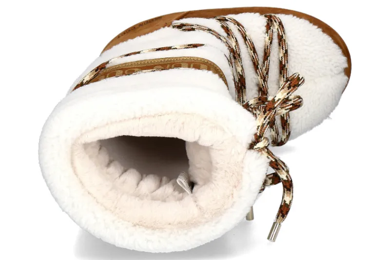 Damen Moon Boot Snowboot warmgefüttert ICON SHEARLING WHISKY OFF WHITE