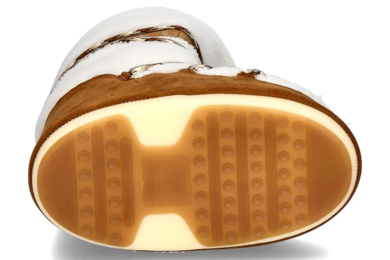 Damen Moon Boot Snowboot warmgefüttert ICON SHEARLING WHISKY OFF WHITE