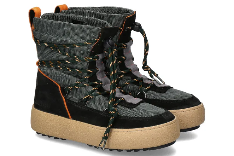 Herren Moon Boot Snowboots SLIP ON SPORT KHAKI ORANGE