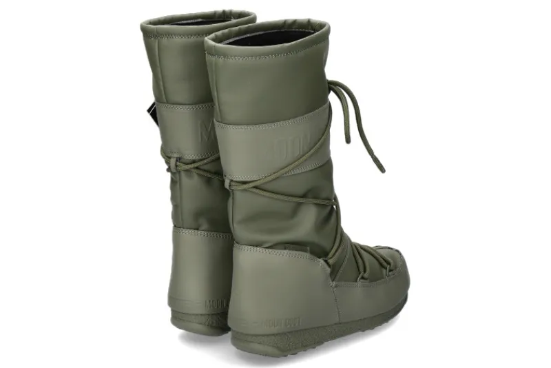 Damen Moon Boot s Stiefel HIGH RUBBER WP KHAKI