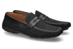 Herren Moreschi Mokassin BAHAMAS PERFORATO NERO (43½)