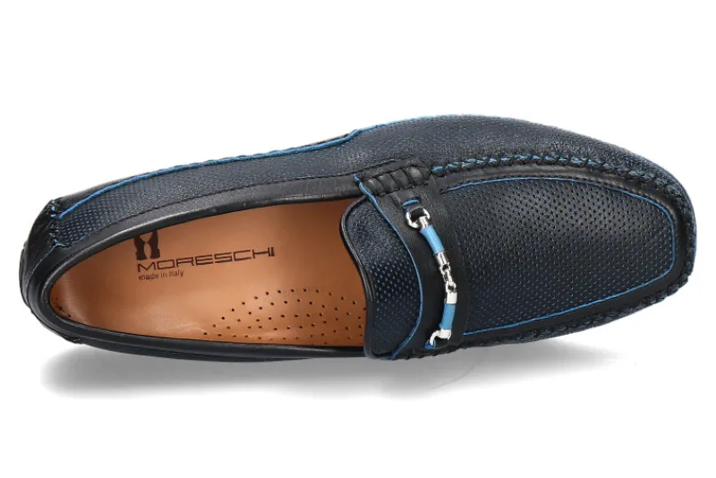 Herren Moreschi Mokassin URANO BLU SCURO