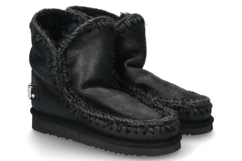 Damen mou Boots ESKIMO 18 CRACKED BLACK GREY (41)