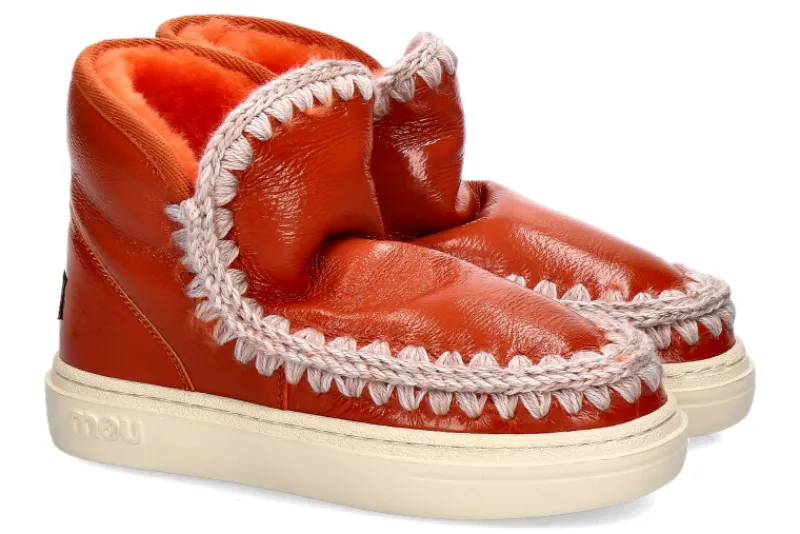 Damen mou Boots ESKIMO SNEAKER BOLD PATENT ORANGE
