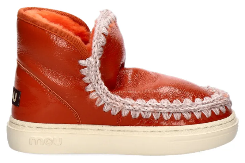 Damen mou Boots ESKIMO SNEAKER BOLD PATENT ORANGE