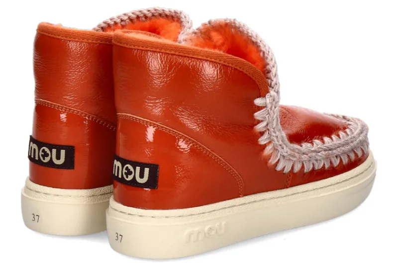 Damen mou Boots ESKIMO SNEAKER BOLD PATENT ORANGE