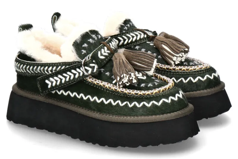 Damen Nan-Ku Couture Bootie gefüttert GREEN