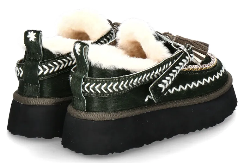 Damen Nan-Ku Couture Bootie gefüttert GREEN