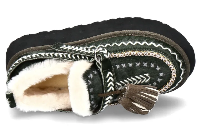 Damen Nan-Ku Couture Bootie gefüttert GREEN