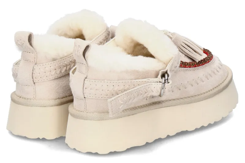 Damen Nan-Ku Couture Bootie gefüttert DFH-13 BEIGE