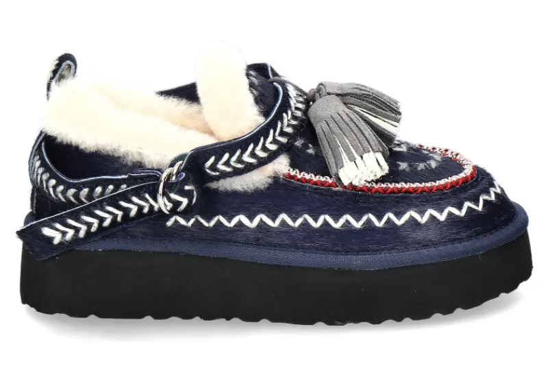 Damen Nan-Ku Couture Bootie gefüttert NAVY BLUE