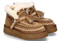 Damen Nan-Ku Couture Boots gefüttert DFH-11 CROSTA- camel/ mittelbraun