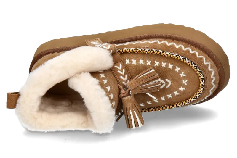 Damen Nan-Ku Couture Boots gefüttert DFH-11 CROSTA- camel/ mittelbraun