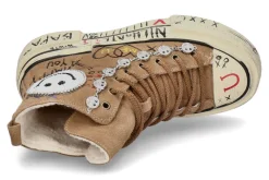 Damen Nan-Ku Couture High Top Sneaker gefüttert VELOUR- camel/braun