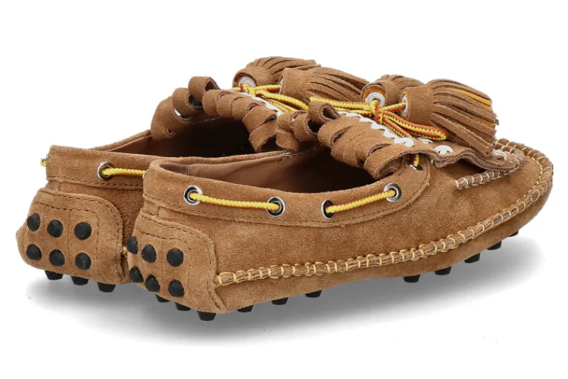 Damen Nan-Ku Couture Mokassin LEATHER- camel/braun