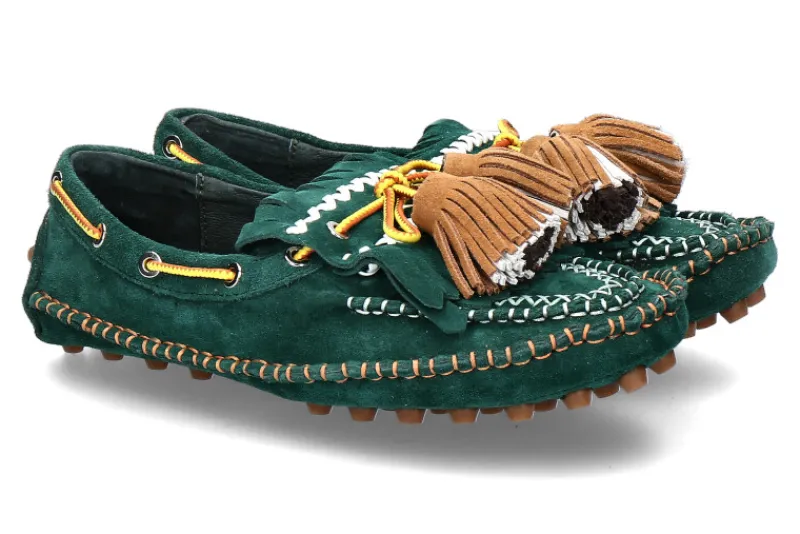Damen Nan-Ku Couture Mokassin LEATHER- green/grün