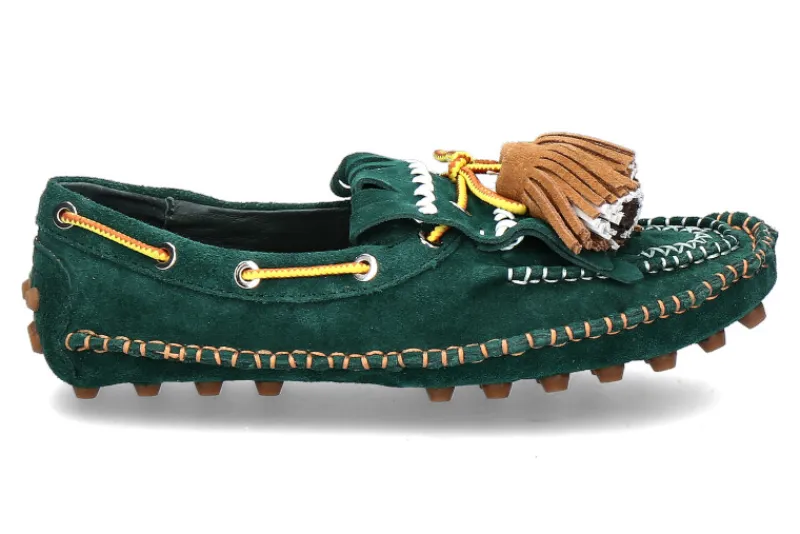 Damen Nan-Ku Couture Mokassin LEATHER- green/grün