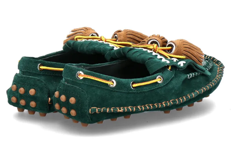 Damen Nan-Ku Couture Mokassin LEATHER- green/grün