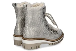 Damen New Italia Shoes New Italia Boots gefüttert BRENDA PERL- weiss/ platin