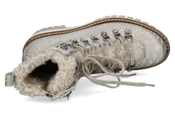 Damen New Italia Shoes New Italia Boots gefüttert BRENDA PERL- weiss/ platin