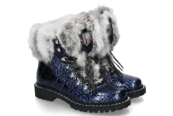 Damen New Italia Shoes Stiefelette gefüttert REPTIL-OPTIK VEGAS (41)