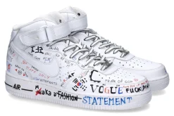 Herren Ballo Da Sola Nike by Sneaker AIR FORCE ONE MID WHITE