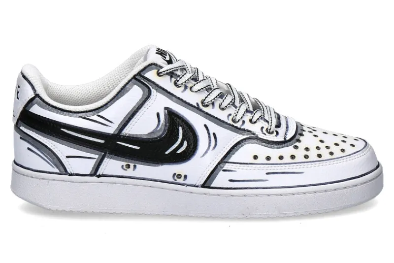 Herren Ballo Da Sola Nike by BallodaSola Sneaker CARTOON BLACK WHITE