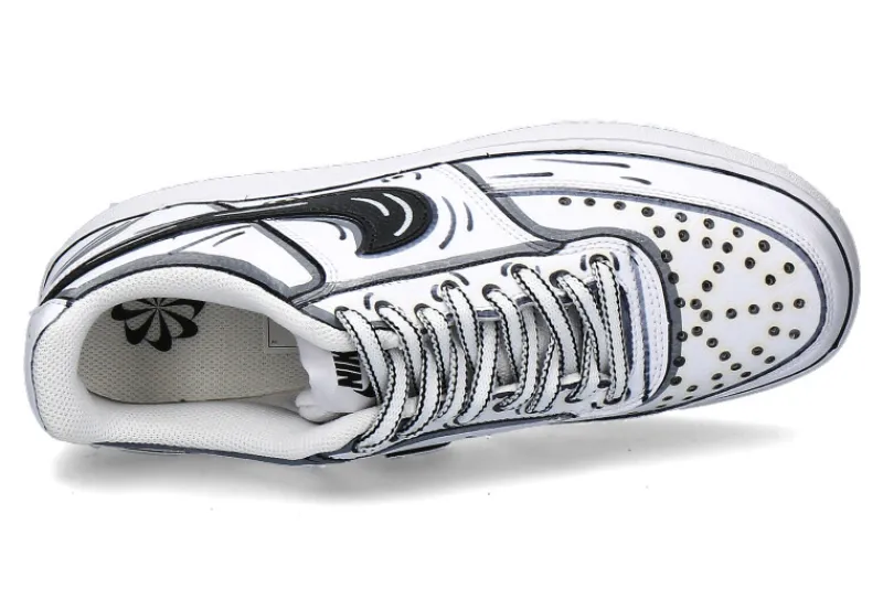 Herren Ballo Da Sola Nike by BallodaSola Sneaker CARTOON BLACK WHITE