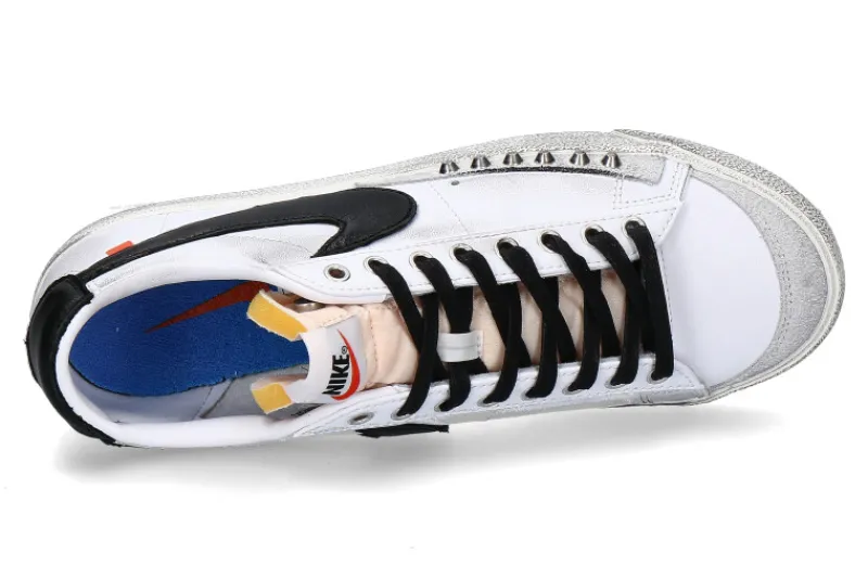 Herren Ballo Da Sola Nike customized Sneaker BLAZER VINTAGE WHT/BLK