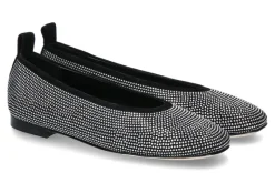 Damen Odare Ballerina AGATA CAMOSCIO- nero