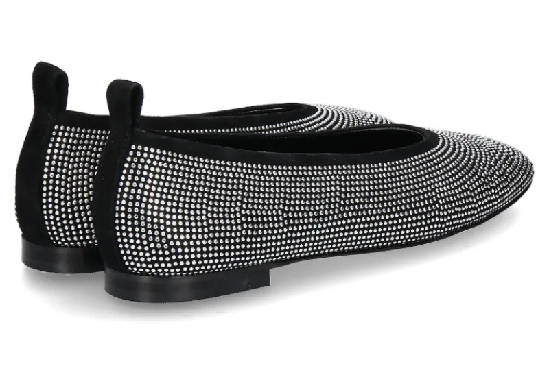 Damen Odare Ballerina AGATA CAMOSCIO- nero