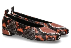 Damen Odare Ballerina CATAGENA PITONE CASPER- noce