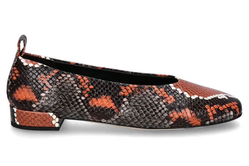 Damen Odare Ballerina CATAGENA PITONE CASPER- noce