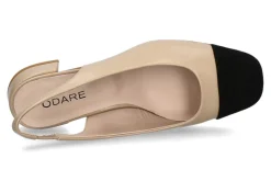 Damen Odare Slingpumps GIRONA NAPPA CAMOSCIO- beige/ nero
