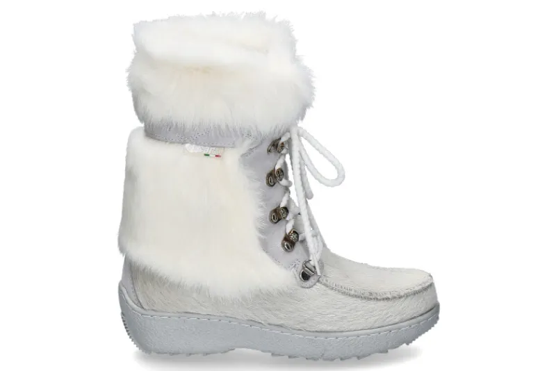 Damen Oscar Sport Fellstiefel BENNY- bianco/ weiss