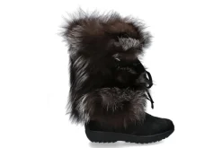 Damen Oscar Sport Fellstiefel VOLPE BLACK SILVER