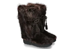 Herren Oscar Sport Herren- Fellstiefel CASTORO BIEBER- moro/ dunkelbraun