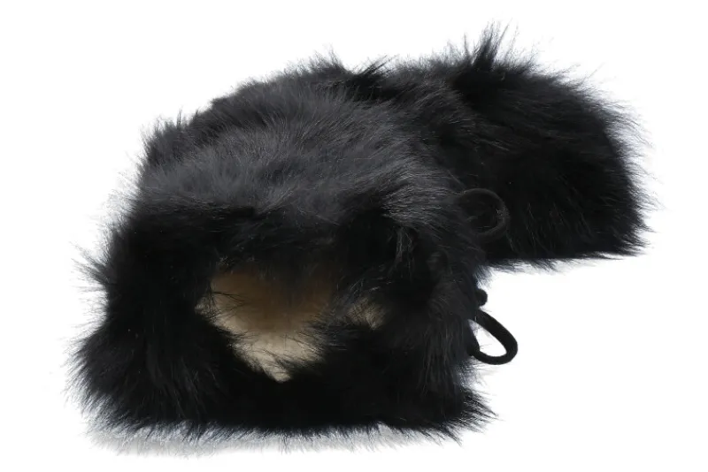 Herren Oscar Sport Herren-Fellstiefel BAFFY VOLPE- nero/ schwarz