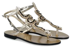 Damen Paola Fiorenza Sandale DRAGEE ORO PIETRE (39)