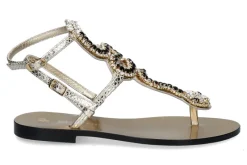 Damen Paola Fiorenza Sandale DRAGEE ORO PIETRE (39)