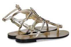 Damen Paola Fiorenza Sandale DRAGEE ORO PIETRE (39)