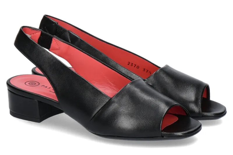 Damen Pas de rouge Sandale NAPPA NERO (41½)