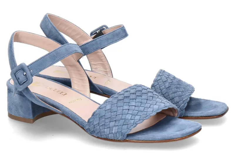 Damen Pascucci Sandale CAMOSCIO Jeans/blau