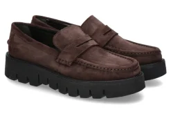 Damen Pascucci Slipper IDA CAMOSCIO- moro/ dunkelbraun